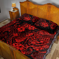 Hawaii Pineapple Quilt Bed Set Polynesian Pattern Red Version LT01 - Polynesian Pride