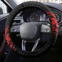 Hawaii Pineapple Steering Wheel Cover Polynesian Pattern Red Version LT01 - Polynesian Pride