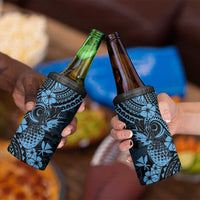 Hawaii Pineapple 4 in 1 Can Cooler Tumbler Polynesian Pattern Sky Blue Version LT01 - Polynesian Pride