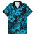 Hawaii Pineapple Family Matching Puletasi Dress and Hawaiian Shirt Polynesian Pattern Sky Blue Version LT01 Dad's Shirt - Short Sleeve Blue - Polynesian Pride