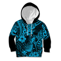 Hawaii Pineapple Kid Hoodie Polynesian Pattern Sky Blue Version LT01 Blue - Polynesian Pride
