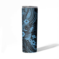 Hawaii Pineapple Skinny Tumbler Polynesian Pattern Sky Blue Version LT01 - Polynesian Pride