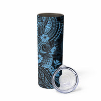 Hawaii Pineapple Skinny Tumbler Polynesian Pattern Sky Blue Version LT01 - Polynesian Pride