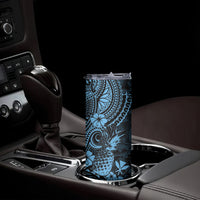 Hawaii Pineapple Skinny Tumbler Polynesian Pattern Sky Blue Version LT01 - Polynesian Pride
