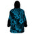 Hawaii Pineapple Wearable Blanket Hoodie Polynesian Pattern Sky Blue Version LT01 - Polynesian Pride