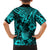 Hawaii Pineapple Family Matching Puletasi Dress and Hawaiian Shirt Polynesian Pattern Turquoise Version LT01 - Polynesian Pride