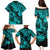 Hawaii Pineapple Family Matching Puletasi Dress and Hawaiian Shirt Polynesian Pattern Turquoise Version LT01 - Polynesian Pride