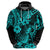 Hawaii Pineapple Hoodie Polynesian Pattern Turquoise Version LT01 - Polynesian Pride