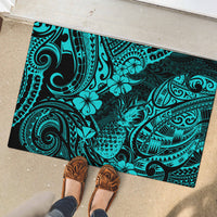 Hawaii Pineapple Rubber Doormat Polynesian Pattern Turquoise Version LT01 - Polynesian Pride