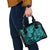 Hawaii Pineapple Shoulder Handbag Polynesian Pattern Turquoise Version LT01 - Polynesian Pride