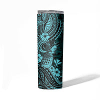Hawaii Pineapple Skinny Tumbler Polynesian Pattern Turquoise Version LT01 - Polynesian Pride