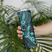 Hawaii Pineapple Skinny Tumbler Polynesian Pattern Turquoise Version LT01 - Polynesian Pride
