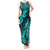 Hawaii Pineapple Tank Maxi Dress Polynesian Pattern Turquoise Version LT01 Women Turquoise - Polynesian Pride