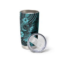 Hawaii Pineapple Tumbler Cup Polynesian Pattern Turquoise Version LT01 - Polynesian Pride