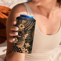 Hawaii Pineapple 4 in 1 Can Cooler Tumbler Polynesian Pattern Yellow Version LT01 - Polynesian Pride
