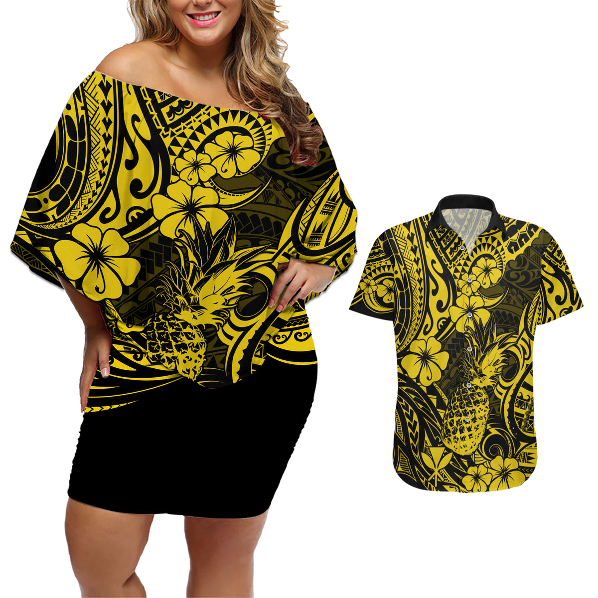 Matching couples hawaiian on sale clothing