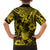 Hawaii Pineapple Family Matching Long Sleeve Bodycon Dress and Hawaiian Shirt Polynesian Pattern Yellow Version LT01 - Polynesian Pride