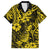 Hawaii Pineapple Family Matching Long Sleeve Bodycon Dress and Hawaiian Shirt Polynesian Pattern Yellow Version LT01 Dad's Shirt - Short Sleeve Yellow - Polynesian Pride