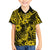 Hawaii Pineapple Family Matching Off Shoulder Short Dress and Hawaiian Shirt Polynesian Pattern Yellow Version LT01 Son's Shirt Yellow - Polynesian Pride