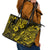 Hawaii Pineapple Leather Tote Bag Polynesian Pattern Yellow Version LT01 - Polynesian Pride