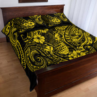 Hawaii Pineapple Quilt Bed Set Polynesian Pattern Yellow Version LT01 - Polynesian Pride