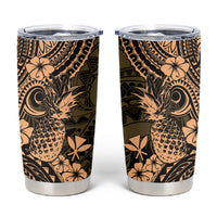 Hawaii Pineapple Tumbler Cup Polynesian Pattern Yellow Version LT01 Yellow - Polynesian Pride