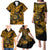 Hawaii Shaka Sign Family Matching Puletasi Dress and Hawaiian Shirt With Polynesian Hibiscus Gold Unique LT01 - Polynesian Pride