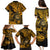 Hawaii Shaka Sign Family Matching Puletasi Dress and Hawaiian Shirt With Polynesian Hibiscus Gold Unique LT01 - Polynesian Pride