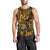 Hawaii Shaka Sign Men Tank Top With Polynesian Hibiscus Gold Unique LT01 - Polynesian Pride