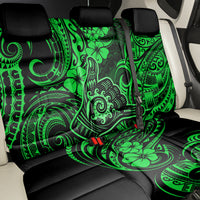 Hawaii Shaka Sign Back Car Seat Cover With Polynesian Hibiscus Green Unique LT01 - Polynesian Pride