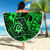 Hawaii Shaka Sign Beach Blanket With Polynesian Hibiscus Green Unique LT01 - Wonder Print Shop