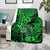 Hawaii Shaka Sign Blanket With Polynesian Hibiscus Green Unique LT01 - Polynesian Pride