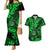 Hawaii Shaka Sign Couples Matching Mermaid Dress and Hawaiian Shirt With Polynesian Hibiscus Green Unique LT01 Green - Polynesian Pride