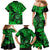 Hawaii Shaka Sign Family Matching Mermaid Dress and Hawaiian Shirt With Polynesian Hibiscus Green Unique LT01 - Polynesian Pride