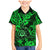 Hawaii Shaka Sign Family Matching Mermaid Dress and Hawaiian Shirt With Polynesian Hibiscus Green Unique LT01 Son's Shirt Green - Polynesian Pride