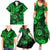 Hawaii Shaka Sign Family Matching Summer Maxi Dress and Hawaiian Shirt With Polynesian Hibiscus Green Unique LT01 - Polynesian Pride