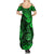 Hawaii Shaka Sign Family Matching Summer Maxi Dress and Hawaiian Shirt With Polynesian Hibiscus Green Unique LT01 - Polynesian Pride