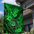 Hawaii Shaka Sign Garden Flag With Polynesian Hibiscus Green Unique LT01 - Polynesian Pride