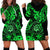 Hawaii Shaka Sign Hoodie Dress With Polynesian Hibiscus Green Unique LT01 - Polynesian Pride