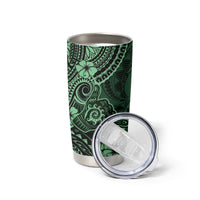 Hawaii Shaka Sign Tumbler Cup With Polynesian Hibiscus Green Unique LT01 - Polynesian Pride