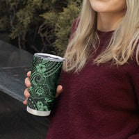 Hawaii Shaka Sign Tumbler Cup With Polynesian Hibiscus Green Unique LT01 - Polynesian Pride