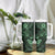 Hawaii Shaka Sign Tumbler With Handle With Polynesian Hibiscus Green Unique