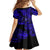 Hawaii Shaka Sign Family Matching Long Sleeve Bodycon Dress and Hawaiian Shirt With Polynesian Hibiscus Navy Blue Unique LT01 - Polynesian Pride