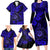 Hawaii Shaka Sign Family Matching Long Sleeve Bodycon Dress and Hawaiian Shirt With Polynesian Hibiscus Navy Blue Unique LT01 - Polynesian Pride