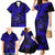 Hawaii Shaka Sign Family Matching Mermaid Dress and Hawaiian Shirt With Polynesian Hibiscus Navy Blue Unique LT01 - Polynesian Pride