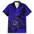 Hawaii Shaka Sign Family Matching Mermaid Dress and Hawaiian Shirt With Polynesian Hibiscus Navy Blue Unique LT01 Dad's Shirt - Short Sleeve Blue - Polynesian Pride