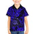 Hawaii Shaka Sign Family Matching Off Shoulder Long Sleeve Dress and Hawaiian Shirt With Polynesian Hibiscus Navy Blue Unique LT01 Son's Shirt Blue - Polynesian Pride