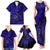 Hawaii Shaka Sign Family Matching Tank Maxi Dress and Hawaiian Shirt With Polynesian Hibiscus Navy Blue Unique LT01 - Polynesian Pride