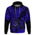 Hawaii Shaka Sign Hoodie With Polynesian Hibiscus Navy Blue Unique LT01 Pullover Hoodie Blue - Polynesian Pride