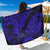 Hawaii Shaka Sign Sarong With Polynesian Hibiscus Navy Blue Unique LT01 One Size 44 x 66 inches Blue - Polynesian Pride